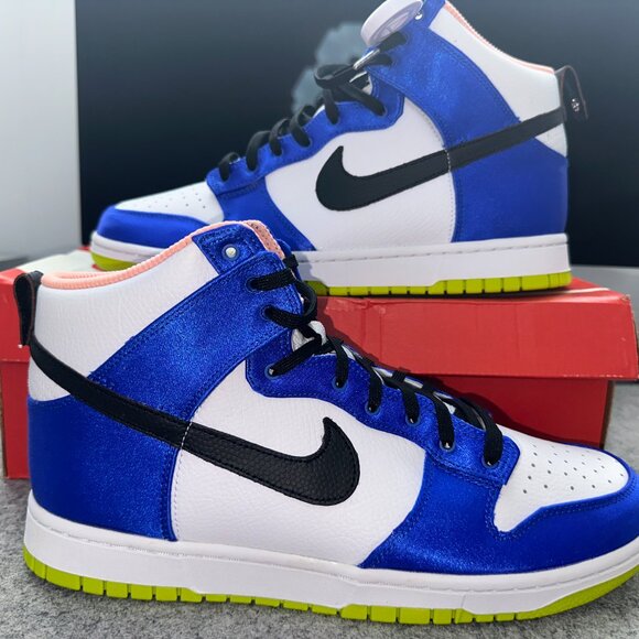 Nike Dunk High Blue Satin W Size 12 Womens/10.5 Mens DV2185-100 NIB - Picture 12 of 12